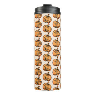 Termo Patrón de calabaza de Halloween