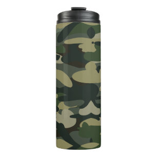 Termo Patrón de camuflaje de bosque táctico militar