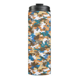 Termo Patrón de camuflaje digital urbano de alto contras
