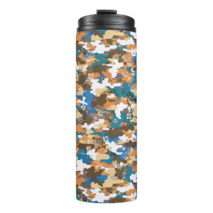 Termo Patrón de camuflaje digital urbano de alto contras