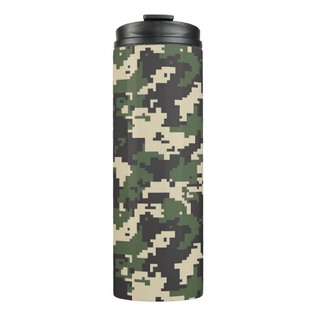 Termo Patrón de Camuflaje Digital Verde (Anverso)