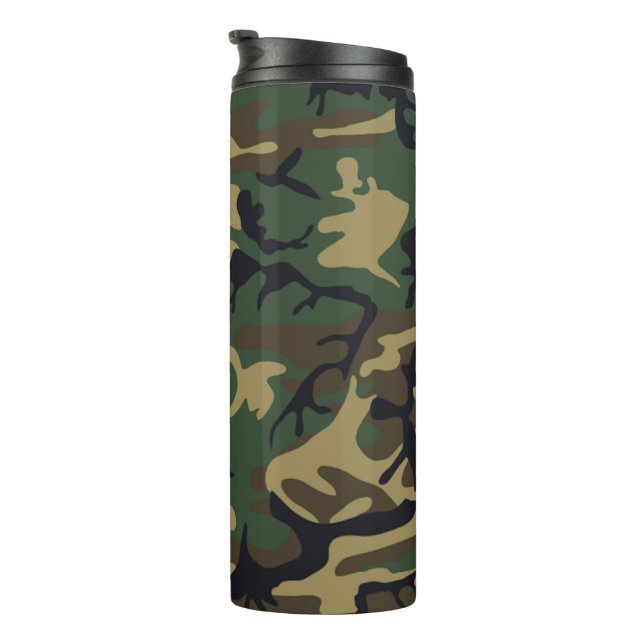 Termo Patrón de camuflaje fresco del bosque (Rotado hacia la derecha)