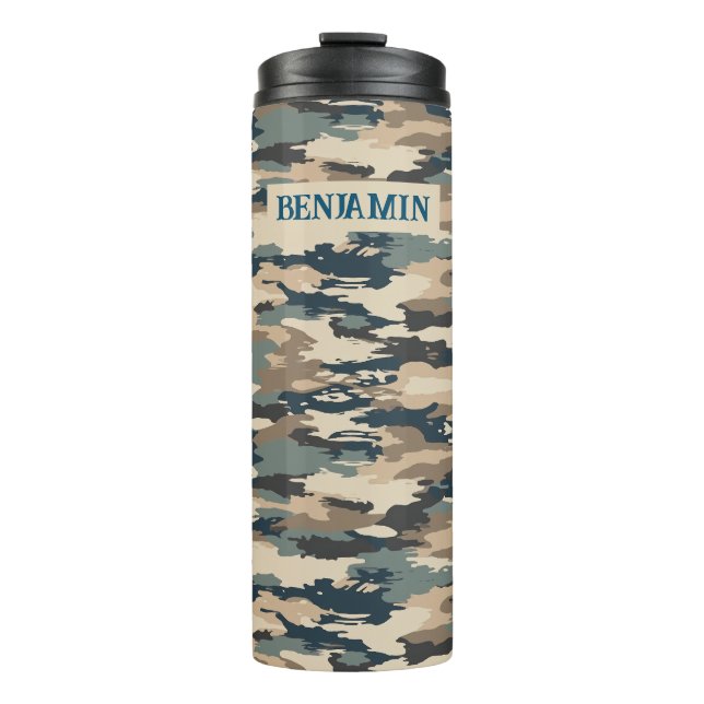Termo Patrón de camuflaje militar de Tumbler térmico (Anverso)
