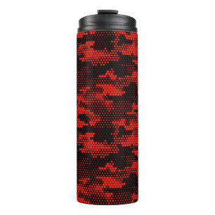 Termo Patrón de camuflaje sin foco. Punto digital repeti