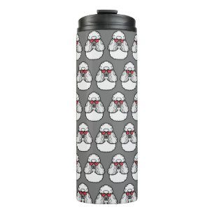 Termo Patrón de Caniche Divertido