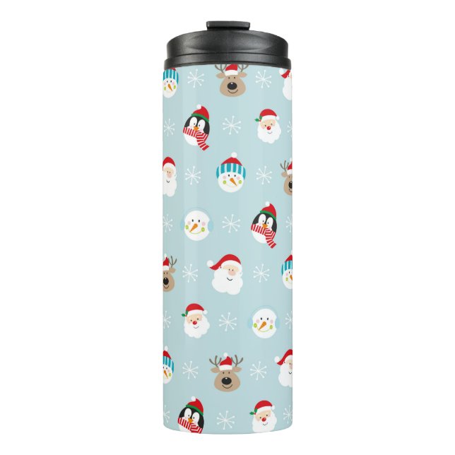 Termo Patrón de caracteres del jefe de navidades, navida (Anverso)