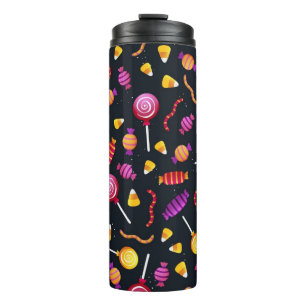 Termo Patrón de caramelos de Halloween