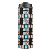 patrón de caras de osos