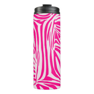 Termo Patrón de cebra rosa
