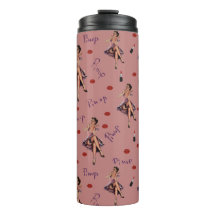 patrón de chica de anclaje rosa