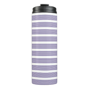 Termo Patrón de cinco rayas ultravioleta y blanca