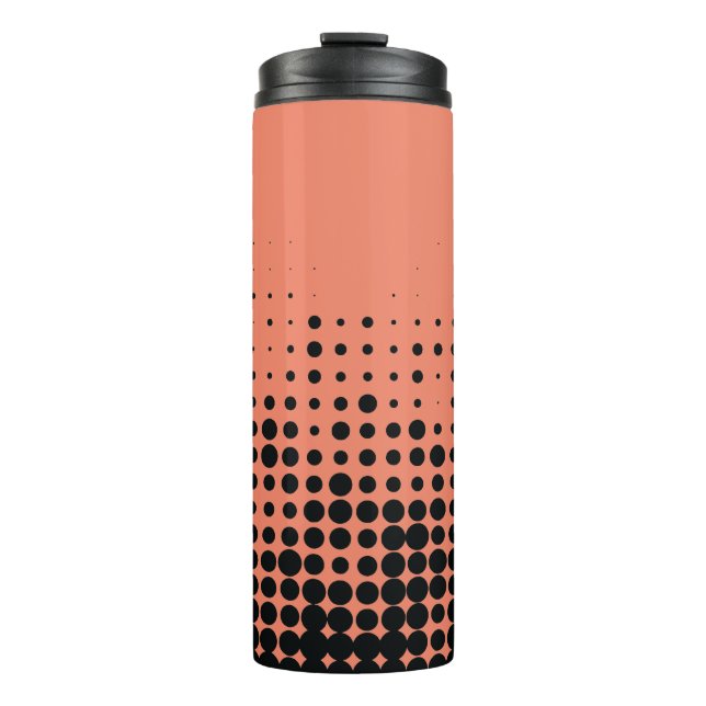 Termo Patrón de círculo geométrico urbano moderno, lúdic (Anverso)