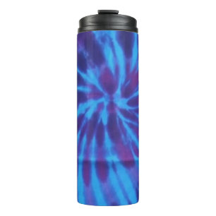 Termo Patrón de color púrpura azul de tinte azul Verde a