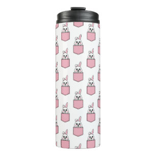 Termo Patrón de conejo de Mascota de bolsillo