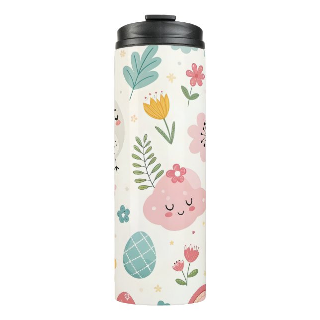 Termo Patrón de conejo de Pascua (Anverso)