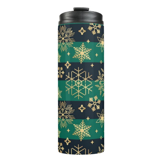 Termo Patrón de copo de nieve (Anverso)