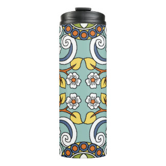 Termo Patrón de cosecha de medallón de estilo turco