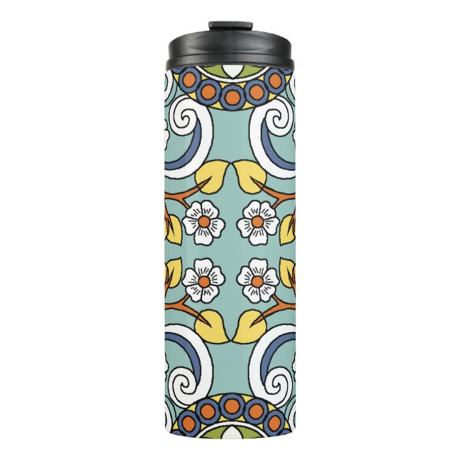 Termo Patrón de cosecha de medallón de estilo turco (Anverso)