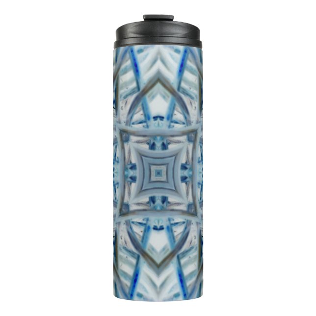 Termo Patrón de cristal azul invernal (Anverso)
