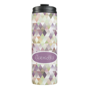 Termo Patrón de cuadrados de diamantes de triángulos pas