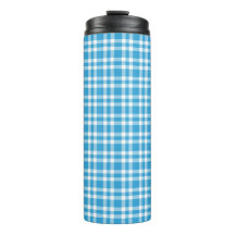 Patrón de Cuadro Azul Blanco