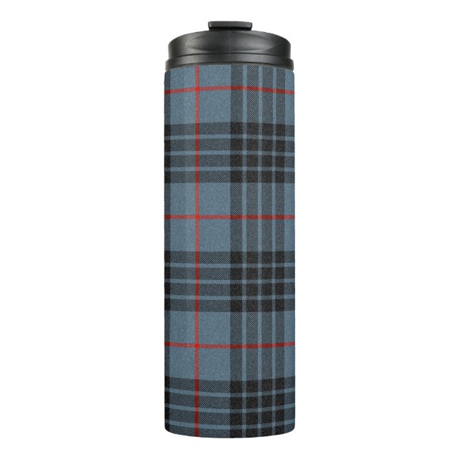 Termo Patrón de Cuadros Tartán Azul Mackay (Anverso)