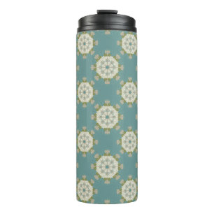 Termo Patrón de Damasco con elementos abstractos