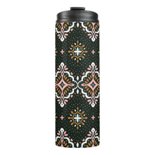 Termo Patrón de damasco de época oriental. Cerámica de T