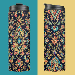 Termo Patrón de Damasco Ornate de Lujo con motivos flora
