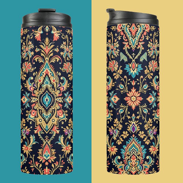 Termo Patrón de Damasco Ornate de Lujo con motivos flora (Subido por el creador)