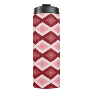 Termo Patrón de diamante rojo