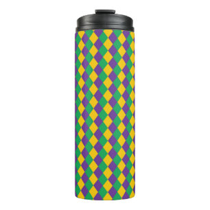 Termo Patrón de Diamantes sin Margen. Violet, Yello