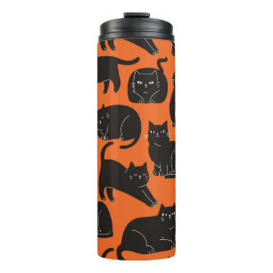 Termo Patrón de dibujo de mano para gatos personalizados