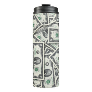 Termo Patrón de dinero de billete de 2 dólares