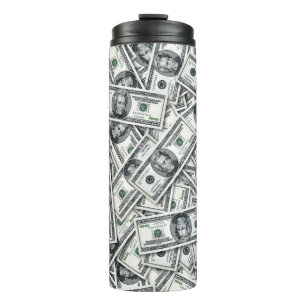 Termo Patrón de dinero de billete de veinte dólares