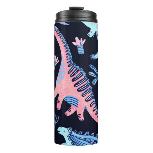 Termo Patrón de dinosaurios personalizados.