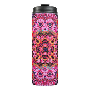 Termo Patrón de diseño de la bufanda transparente multic