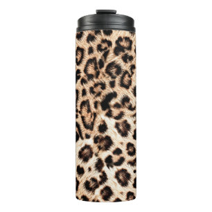 Termo Patrón de diseño de leopardo: Elegancia salvaje.