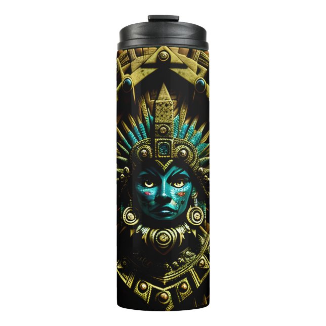 Termo Patrón de diseño dos de Azteca (Anverso)