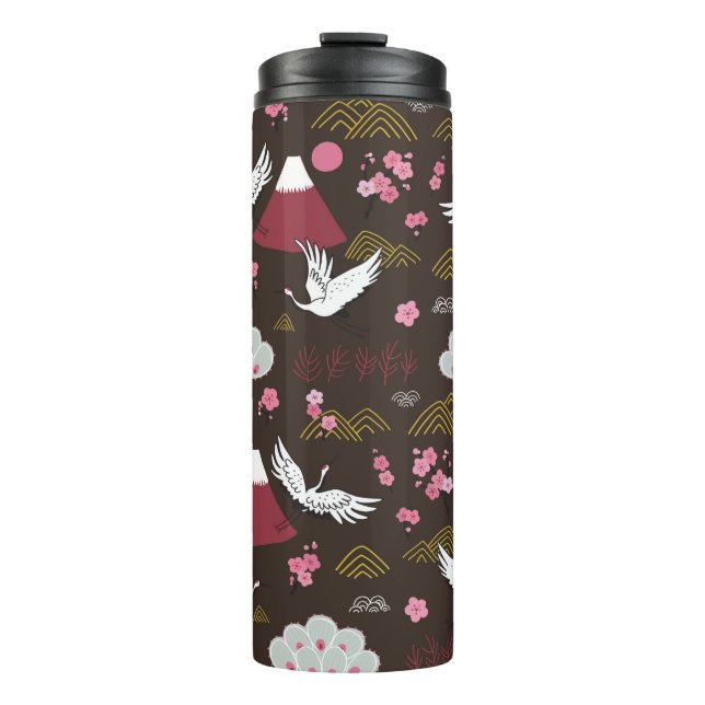 Termo Patrón de doodle tradicional japonés sin soldadura (Anverso)