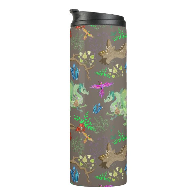 Termo Patrón de dragón forestal encantado (Rotado hacia la derecha)