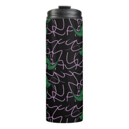 Termo Patrón de dragón verde bebé