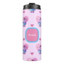 Patrón de elefante lindo (con su nombre)