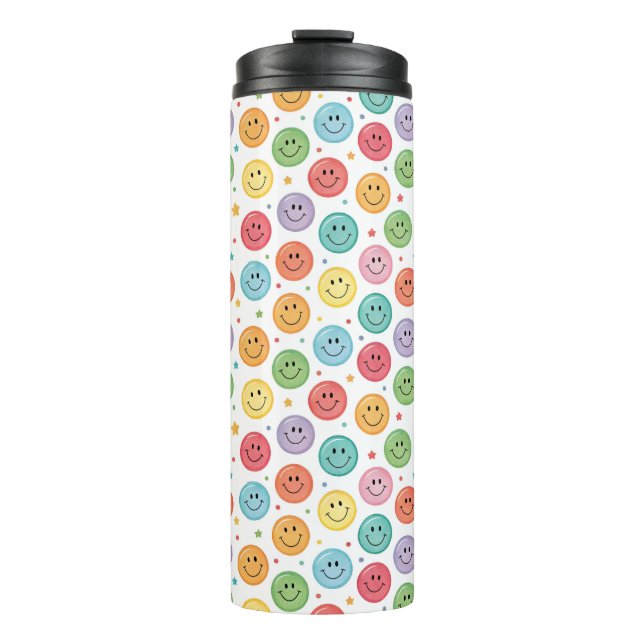 Termo Patrón de Emoji Sonriente (Anverso)