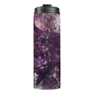 Termo Patrón de energía de cuarzo de cristal púrpura