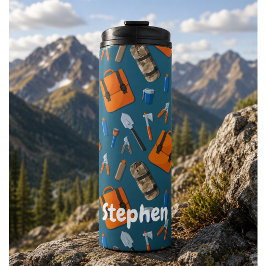 Termo Patrón de equipo exterior con nombre personalizado