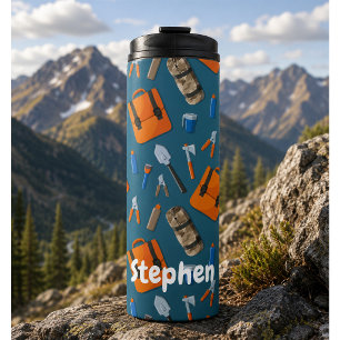 Termo Patrón de equipo exterior con nombre personalizado