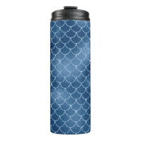 Patrón de escala de sirena de Purpurina azul de la