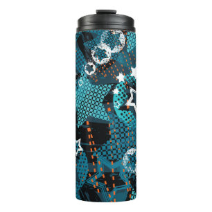 Termo Patrón de estrella de Grunge, diseño infantil jugu