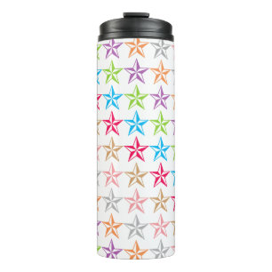 Termo Patrón de estrellas coloridas